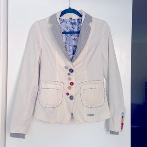 Funky Desigual jacket with embroidery